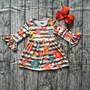 NEW!  Boutique Fall Ruffle Sleeve Dress